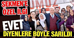 "Evet" diyenlere böyle sarıldı!