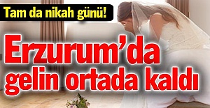 Gelin ortada kaldı!