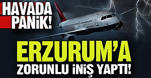 Erzurum'a zorunlu iniş yaptı!