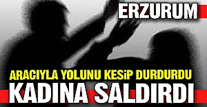 Yolunu kesti ve kadına saldırdı!
