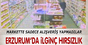 Erzurum'da ilginç hırsızlık
