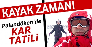 Palandöken'de kar tatili