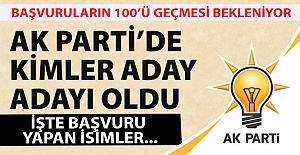 İşte aday adaylarının isimleri...