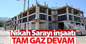 Nikah Sarayı inşaatı tam gaz devam