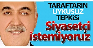 Biz siyasetçi istemiyoruz!..