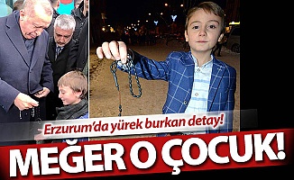 Erzurum'da yürek burkan detay!