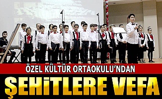 Kültür öğrencilerinden şehitlere vefa