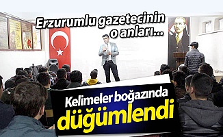 Kelimeler boğazında düğümlendi!..