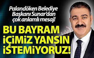 Başkan Sunar'dan anlamlı mesaj