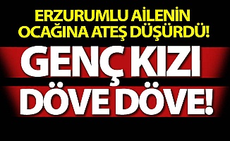 Genç kızı döve döve...