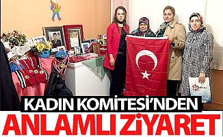 Şehit annesine anlamlı ziyaret