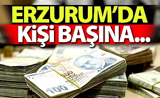 Erzurum'da kişi başına...