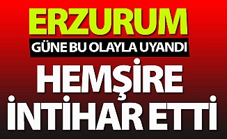 Erzurum'da şok intihar!